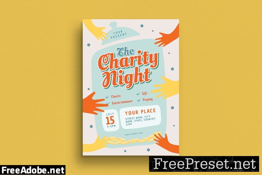 Charity Night Event Flyer 8A7ASHV