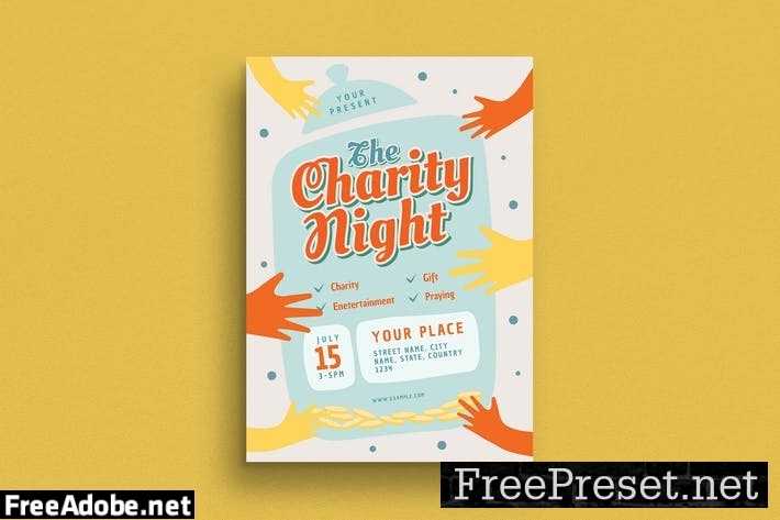 Charity Night Event Flyer 8A7ASHV