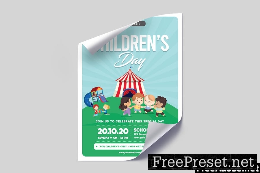 Children's Day Flyer Template