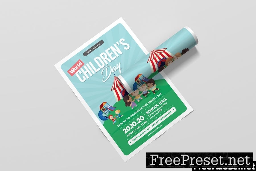 Children's Day Flyer Template