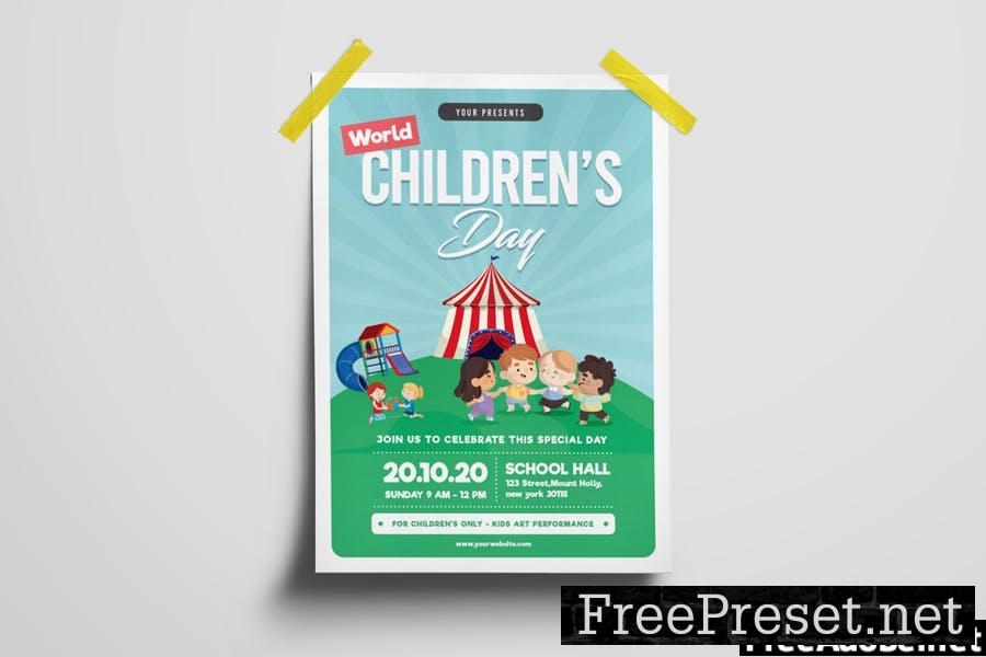 Children's Day Flyer Template