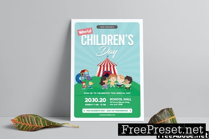 Children's Day Flyer Template 9WHEC5X