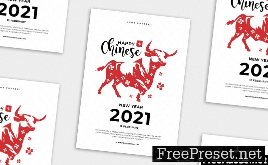 Chinese New Year 2021 vol.01 - Flyer, Poster TY