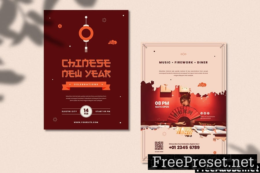 Chinese New Year Celebration Flyer