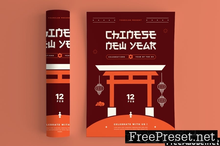 Chinese New Year Flyer BBD4S7N