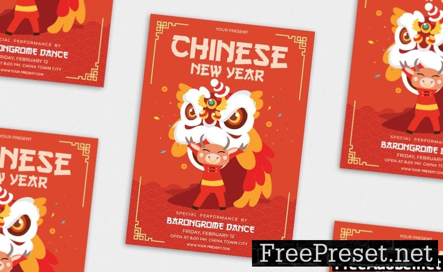Chinese New Year - Flyer, Poster & Instagram AS BVHBHAT