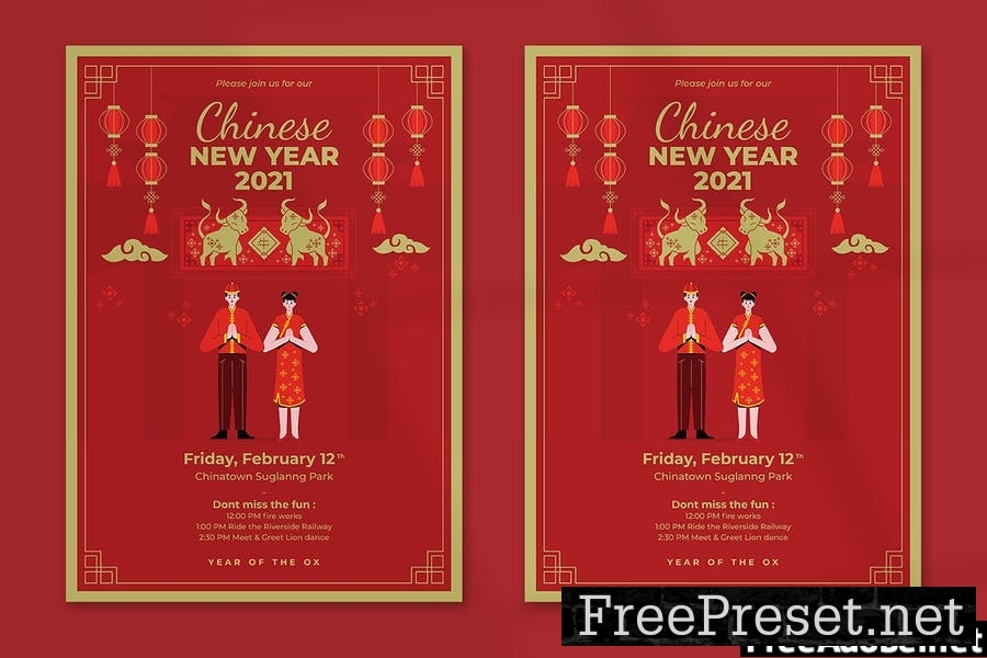 Chinese New Year Flyer Template