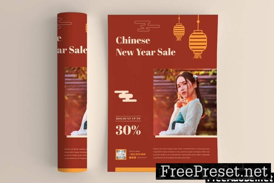 Chinese New Year Sale Flyer ADV4TJX