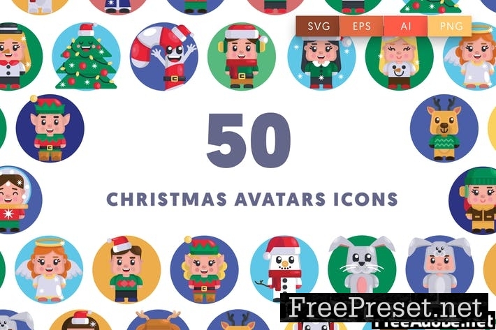 Christmas Avatars Icons CWDPEDV