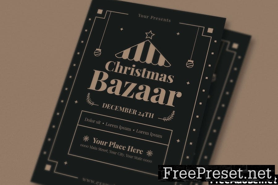 Christmas Bazaar Flyer Set