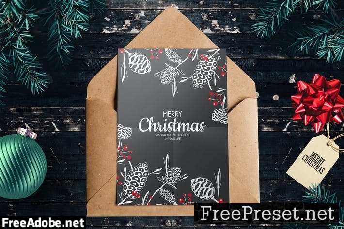 Christmas Card Template VF58UU