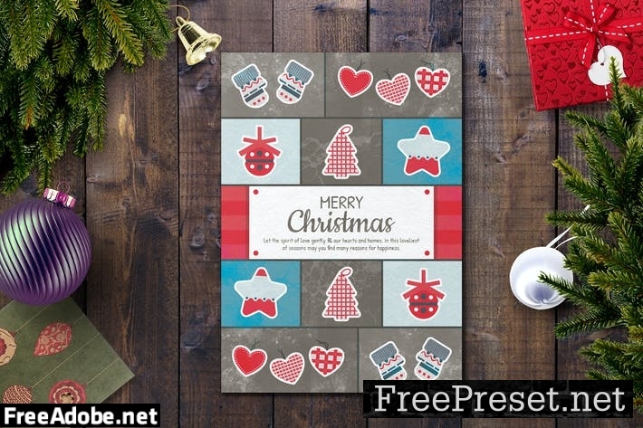 Christmas Card Template 8XVTCJ