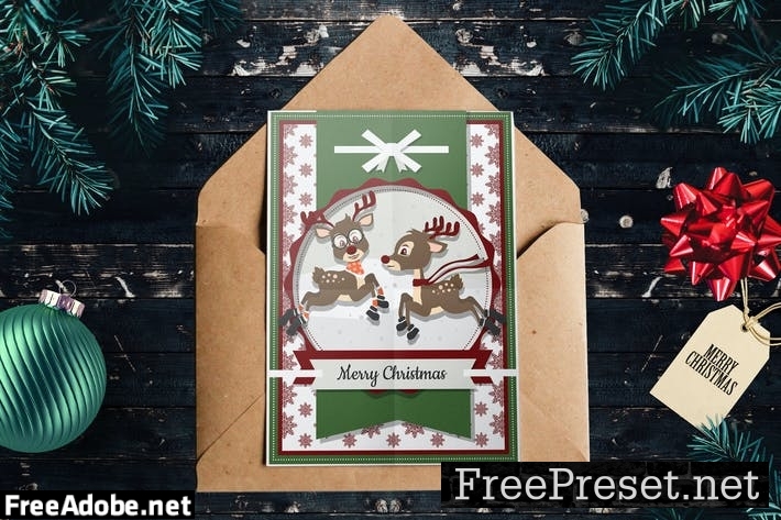 Christmas Card Template L7KLBV