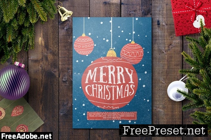 Christmas Card Template ZDDDA8