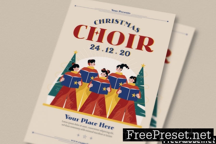 Christmas Choir Flyer Set