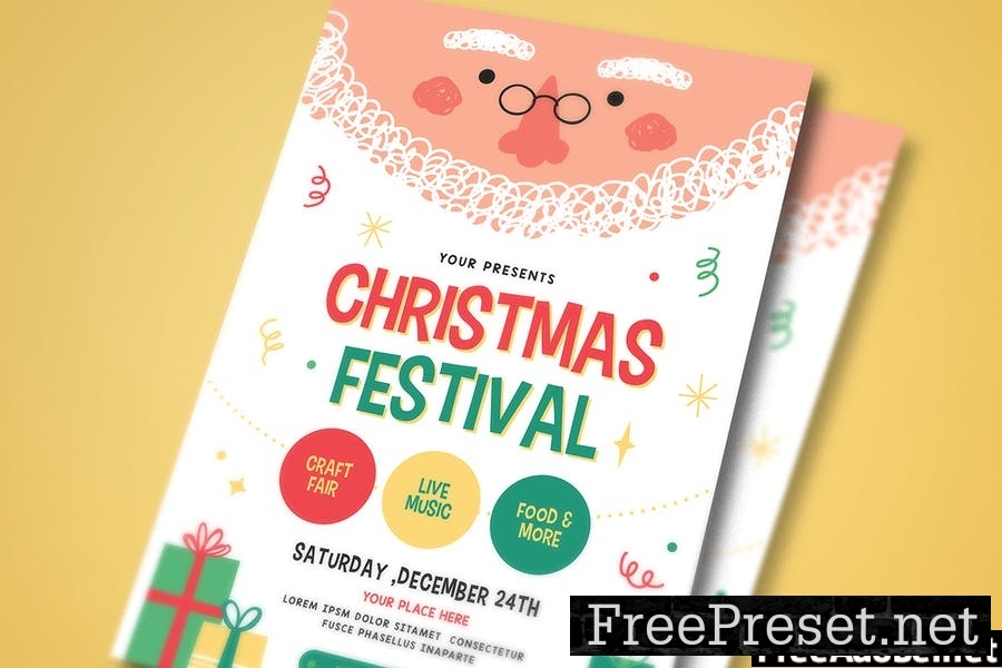 Christmas Festival Flyer + Social Media