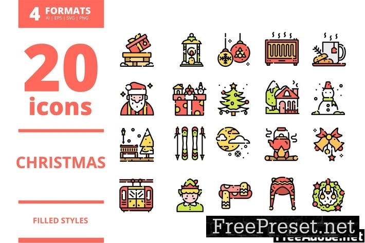 Christmas Filled icons packs 2HEGNAE