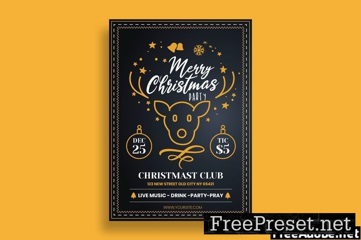 Christmas Flyer Template SF35VD8