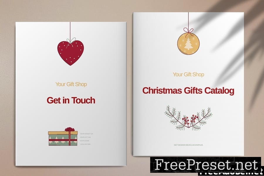 Christmas Gift Catalog Template