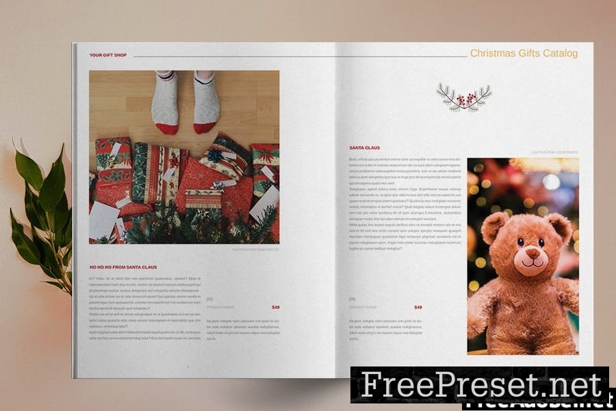 Christmas Gift Catalog Template