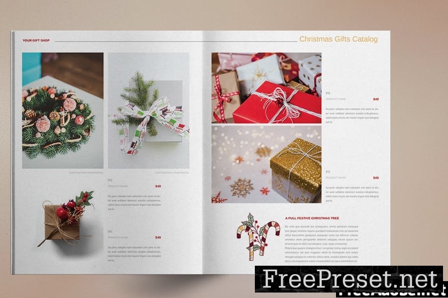 Christmas Gift Catalog Template