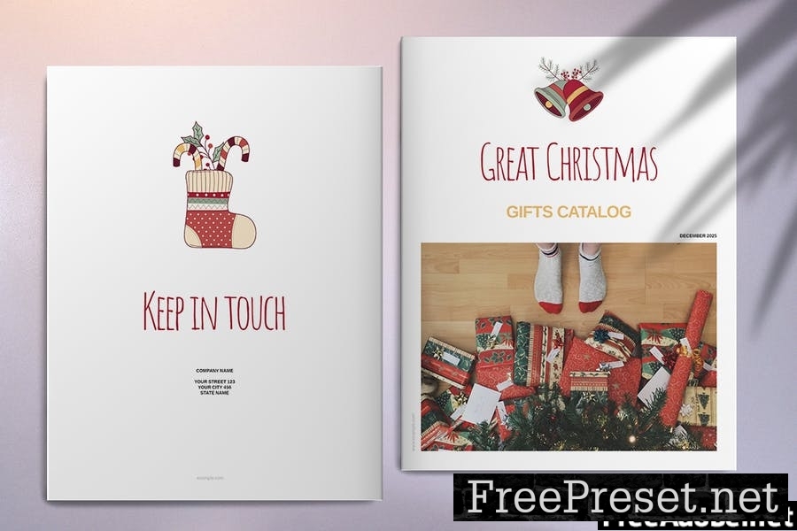 Christmas Gift Catalog Template