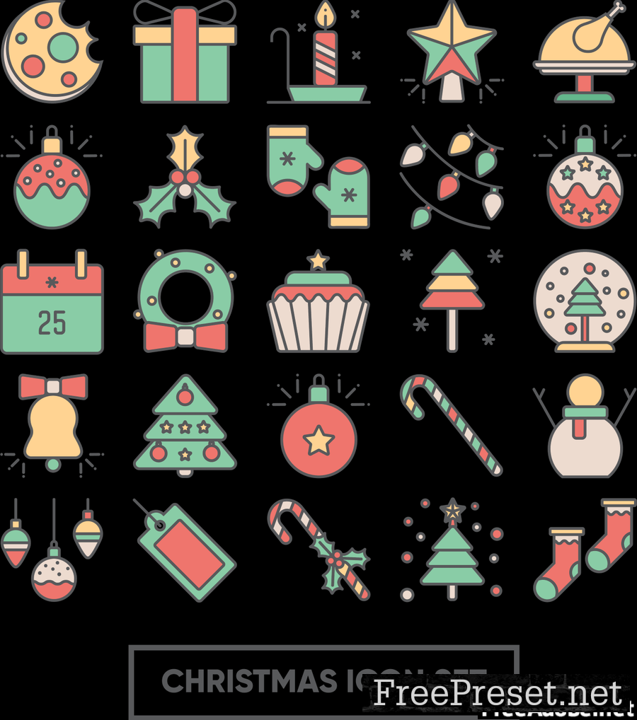 Christmas Icons Set