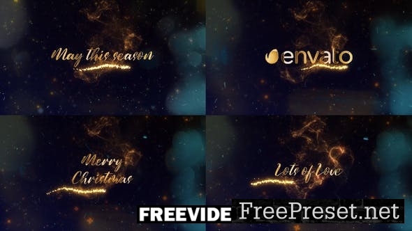 free magic christmas intro template after effects free download