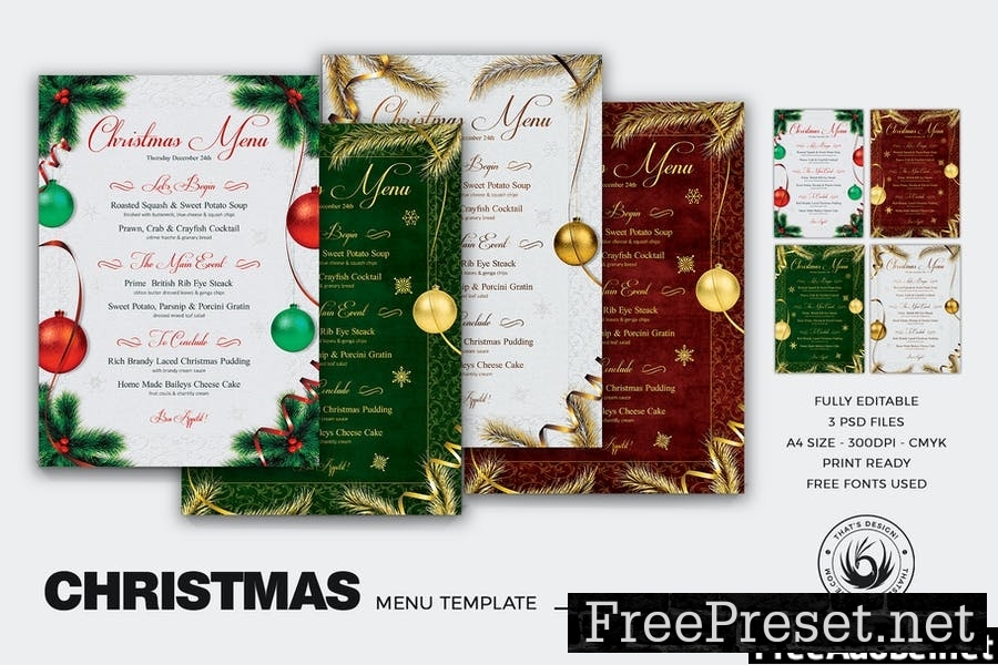 Christmas Menu Template V1 74Z7HD3