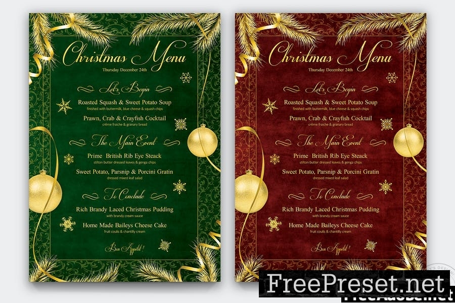 Christmas Menu Template V1 74Z7HD3