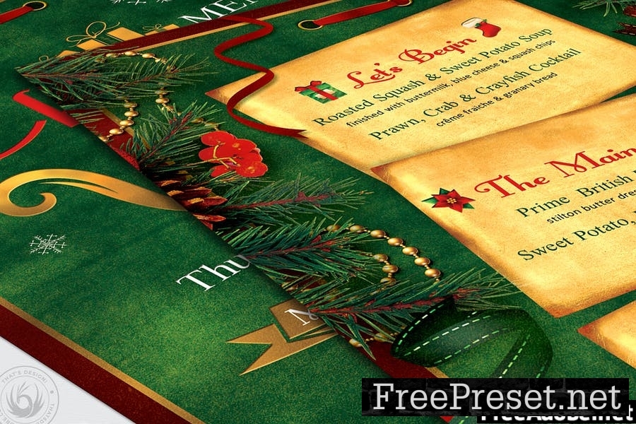 Christmas Menu Template V2