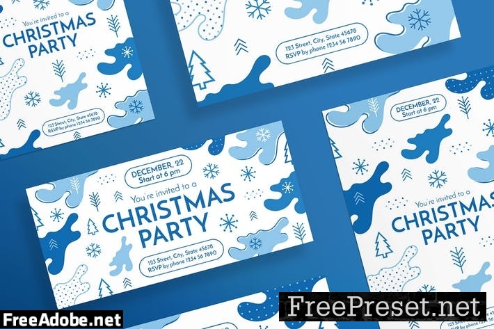 Christmas Party Flyer and Poster Template GEH9EN