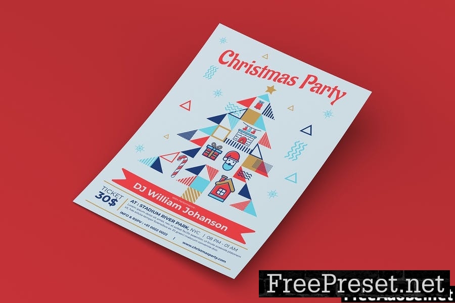 Christmas Party Flyer - Instagram Post & Stories