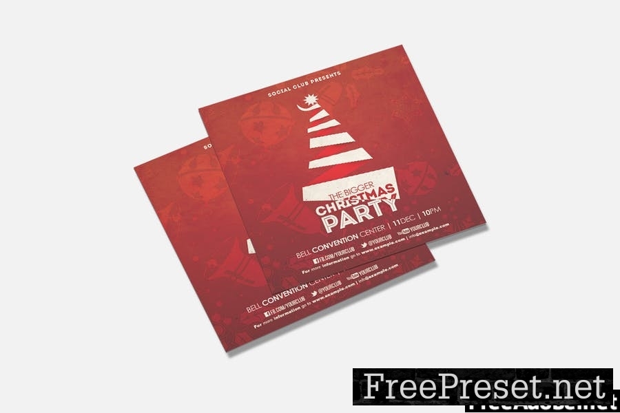 Christmas Party Square Flyer & Insta Post