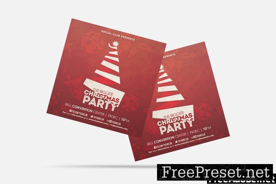 Christmas Party Square Flyer & Insta Post