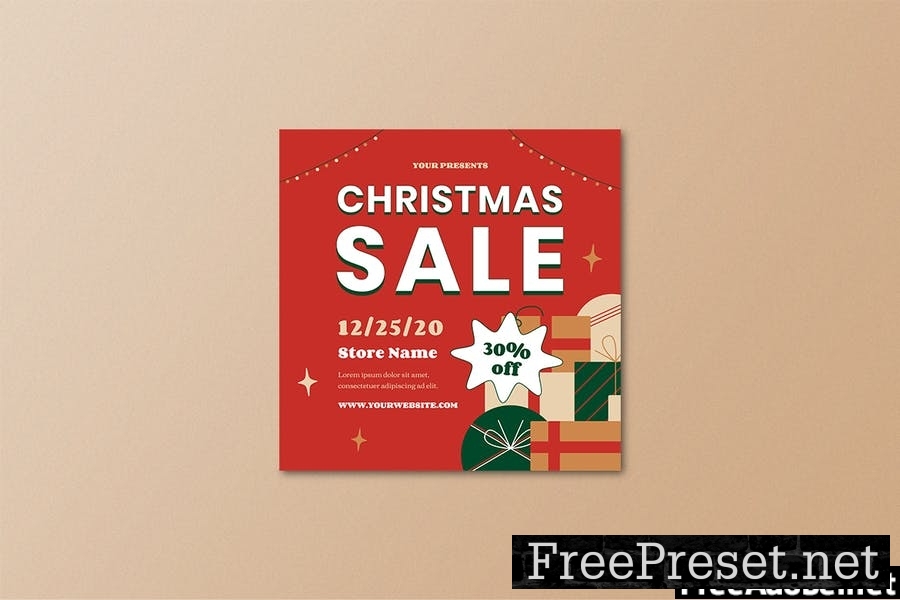 Christmas Sale Flyer Set AATDMBD