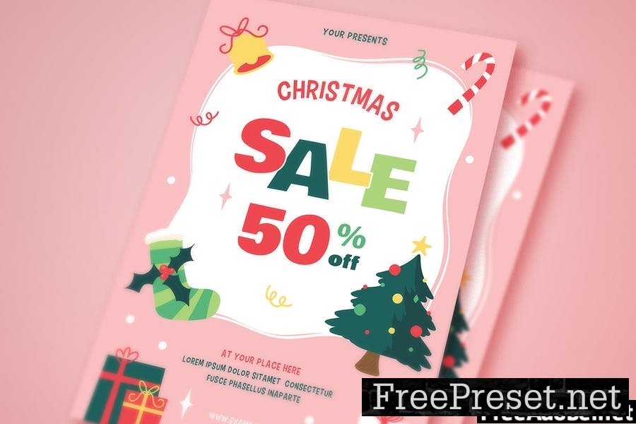 Christmas Sale Flyer + Social Media