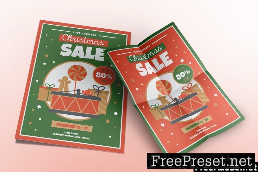 Christmas Sale Flyers Template