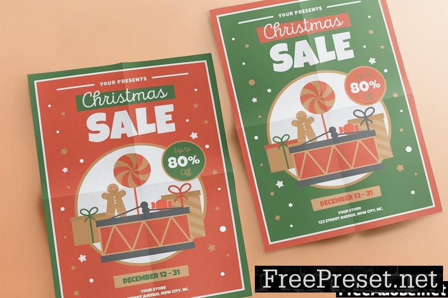 Christmas Sale Flyers Template