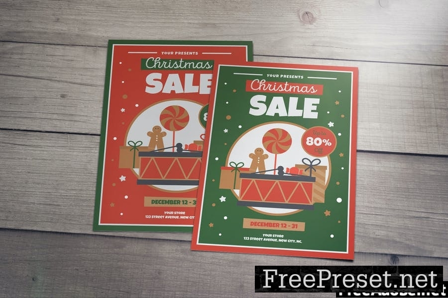 Christmas Sale Flyers Template