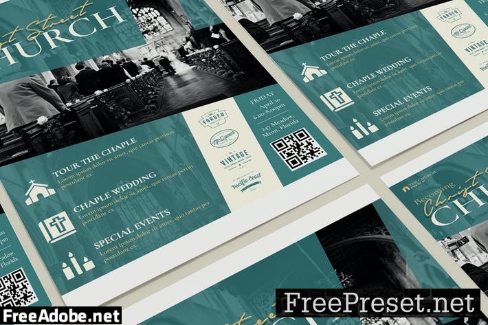 Church Poster PSD Template G8ENCXQ