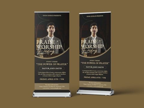 Church Roll Up Banner Template T2EA69H