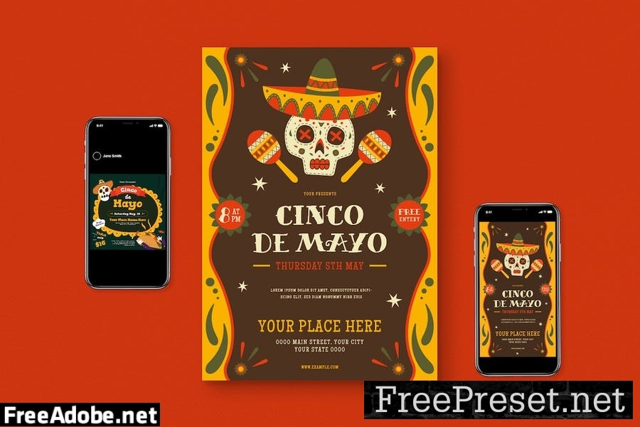 Cinco de Mayo Flyer BKQSTFT