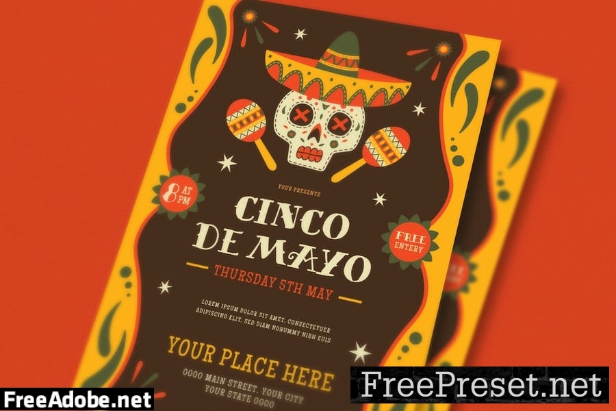 Cinco de Mayo Flyer BKQSTFT