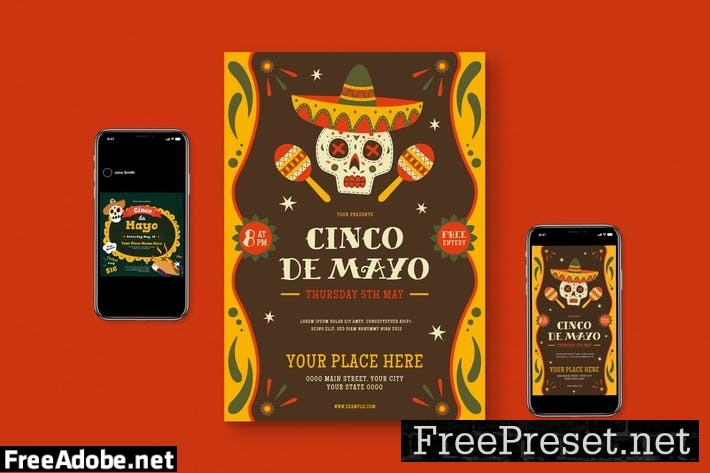 Cinco de Mayo Flyer BKQSTFT