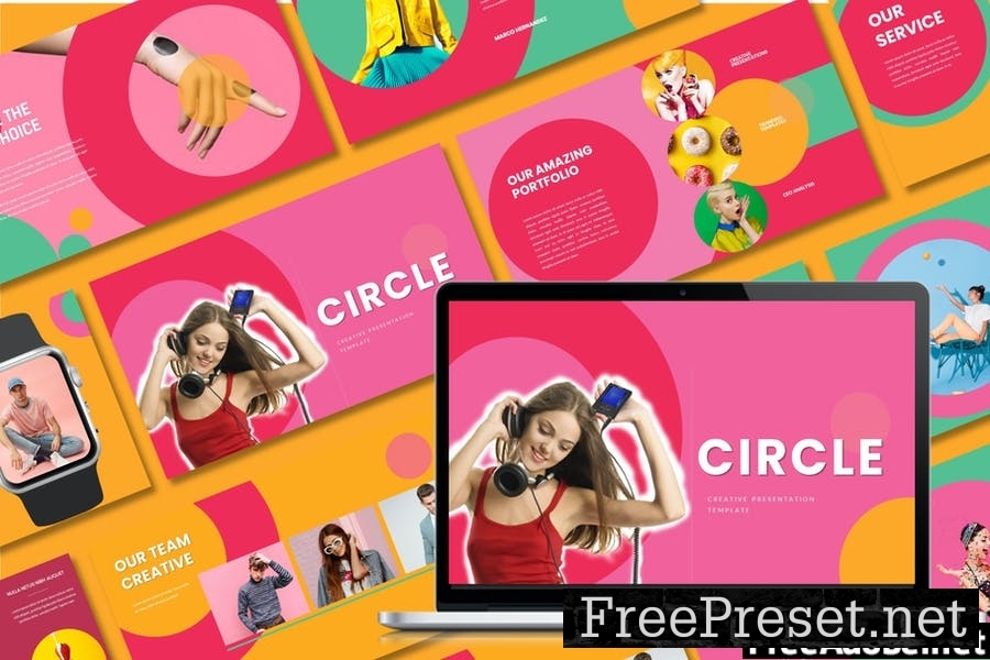 Circle Creative Google Slides