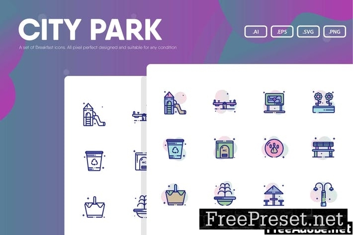 City Park Icon Pack CUHV7H3