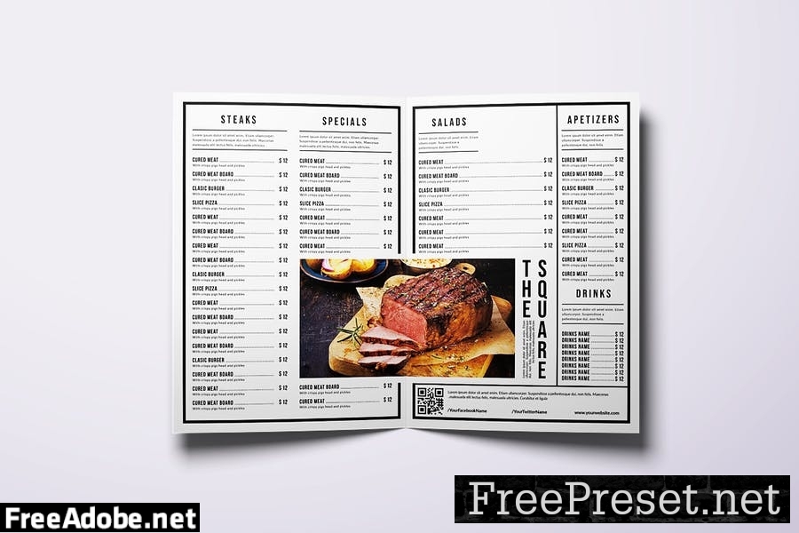 Classic Minimal Food Menu Bundle