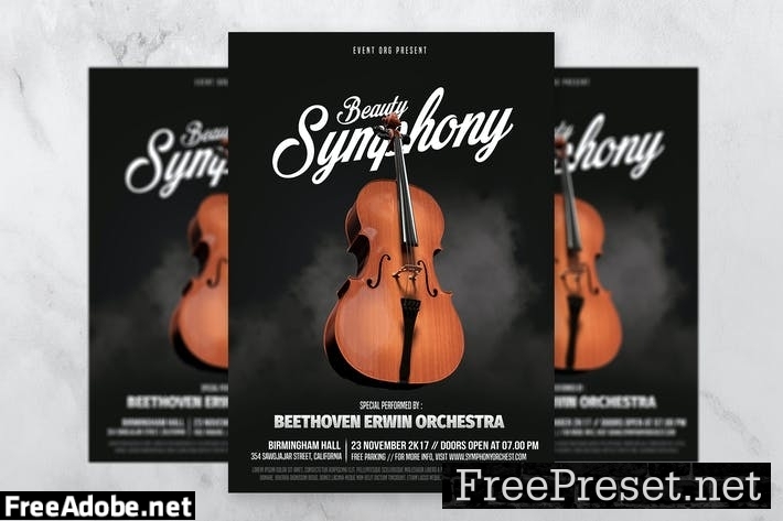 Classic Music Event Flyer Template QTDQ4K3