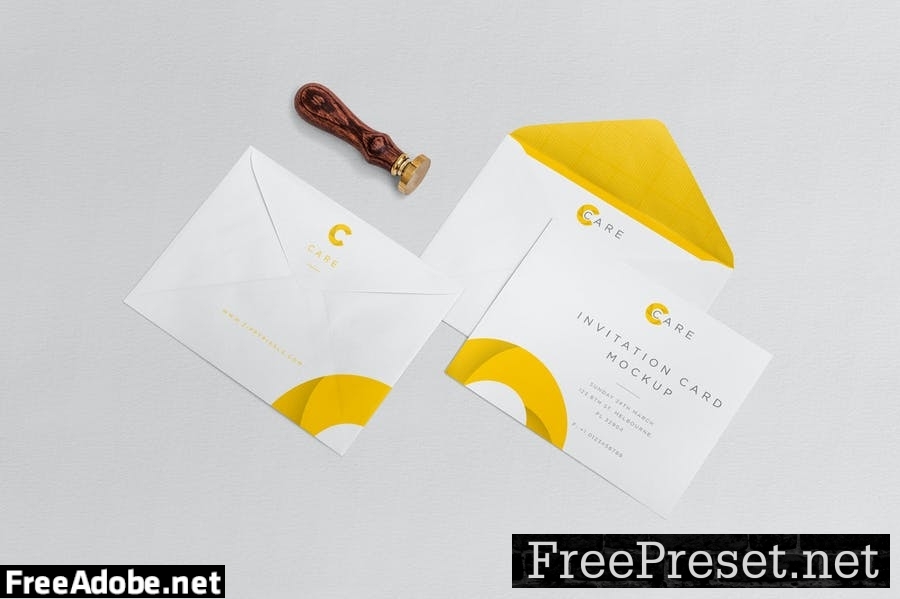 Classy Invitation Card Mockups JPRAQ6